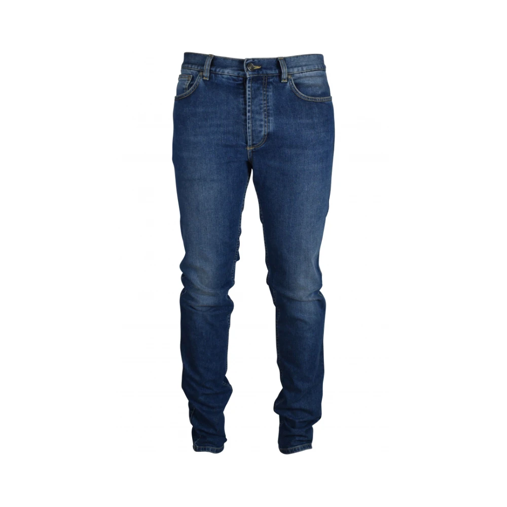 Givenchy Slim-Fit Blauwe Katoenen Jeans Blue Heren