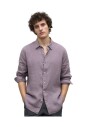 chemise-en-lin-mauve-poussiereux