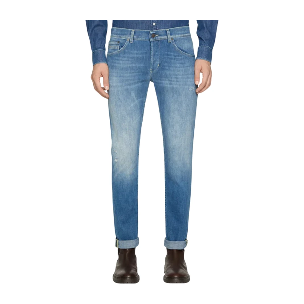 Dondup Men's Blue Slim Fit Jeans, W31, Slim Fit Jeans With Authentic Look
