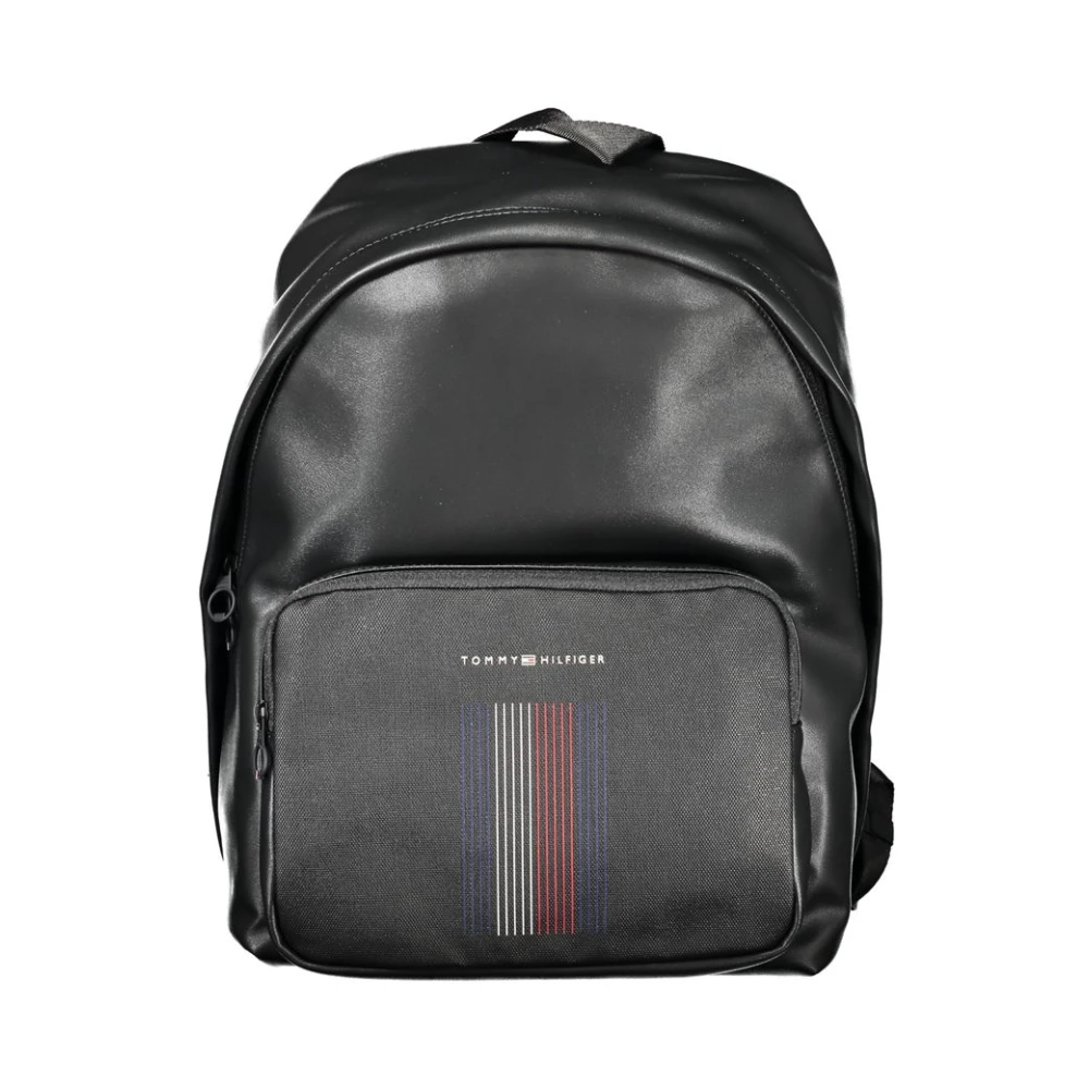 Tommy Hilfiger Zwarte Polyester Rugzak | To-32183 Black Unisex