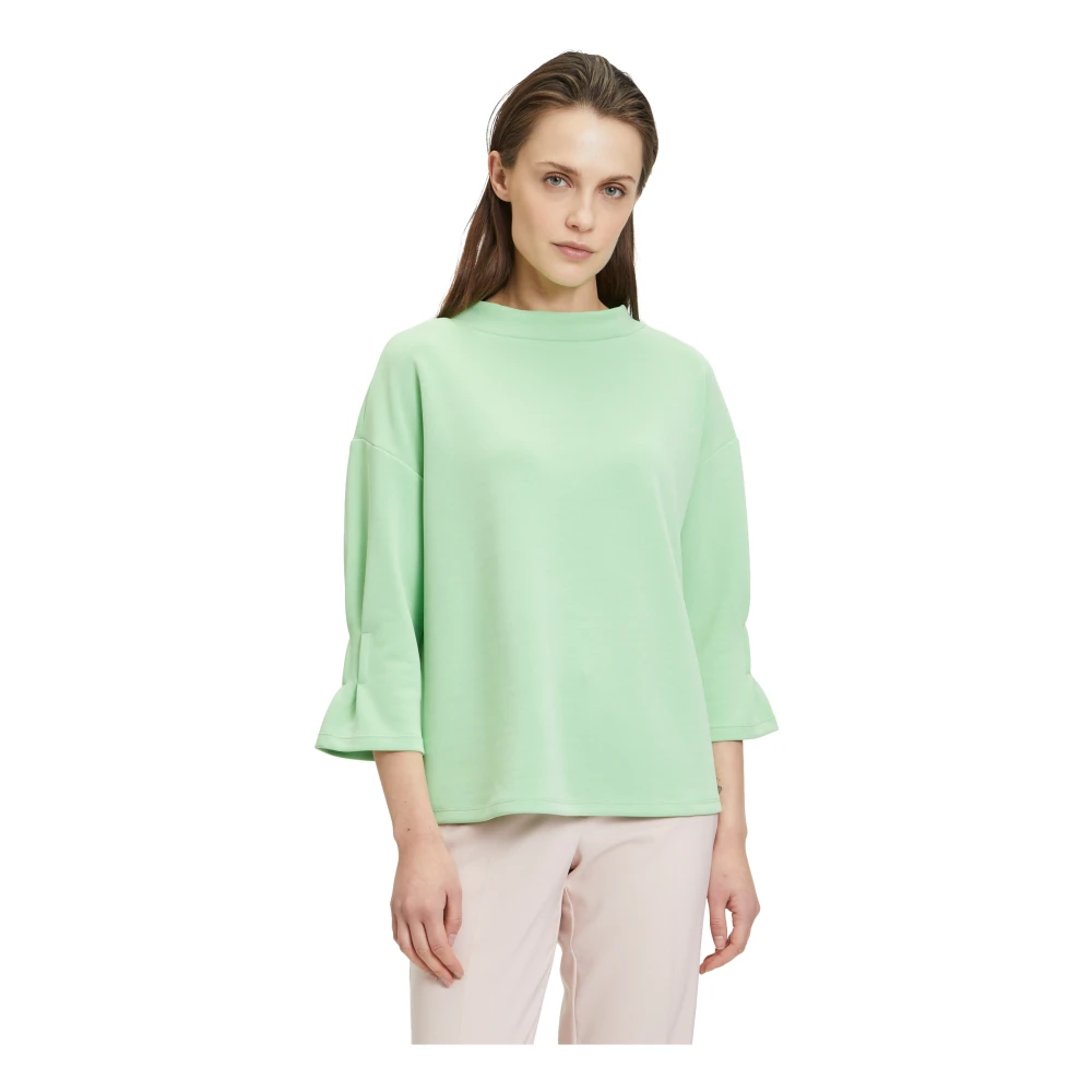 Betty Barclay Flowy Trompetmouw Sweatshirt Green Dames