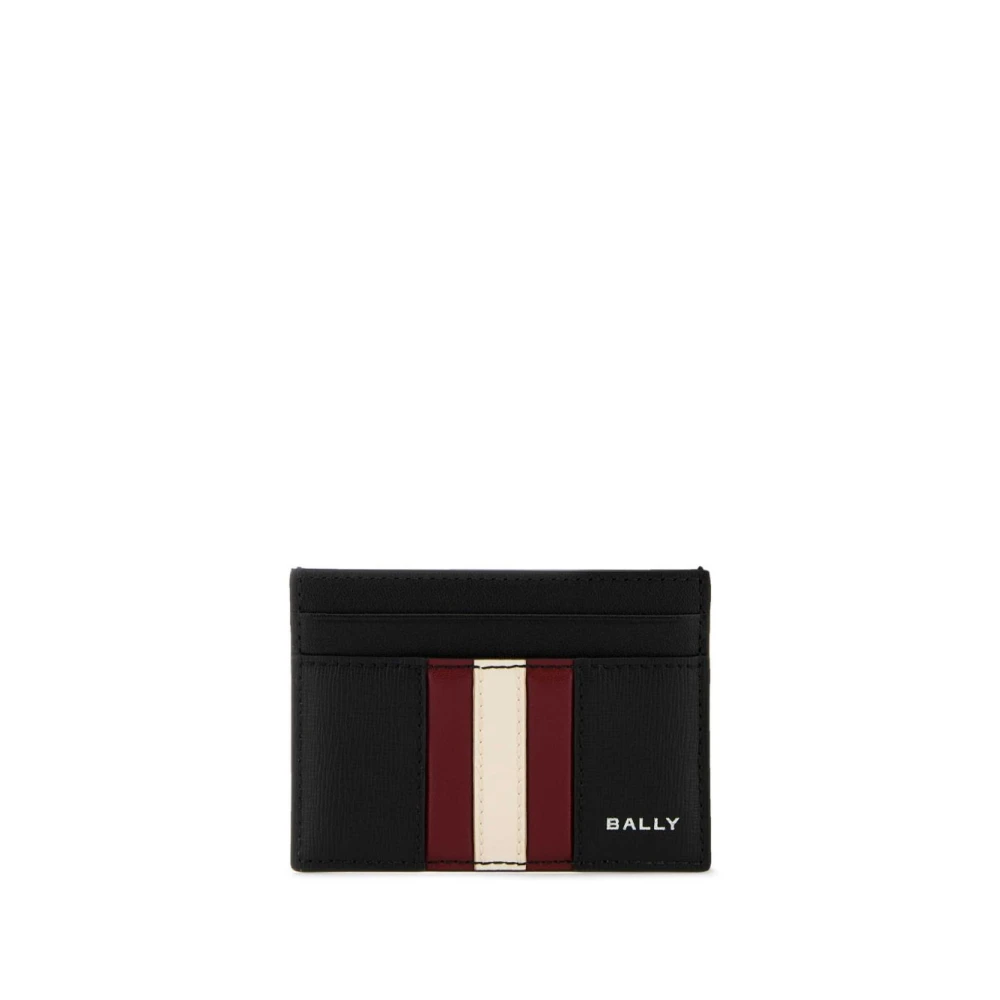 Bally Men's Black Credit Card Holder Wallet