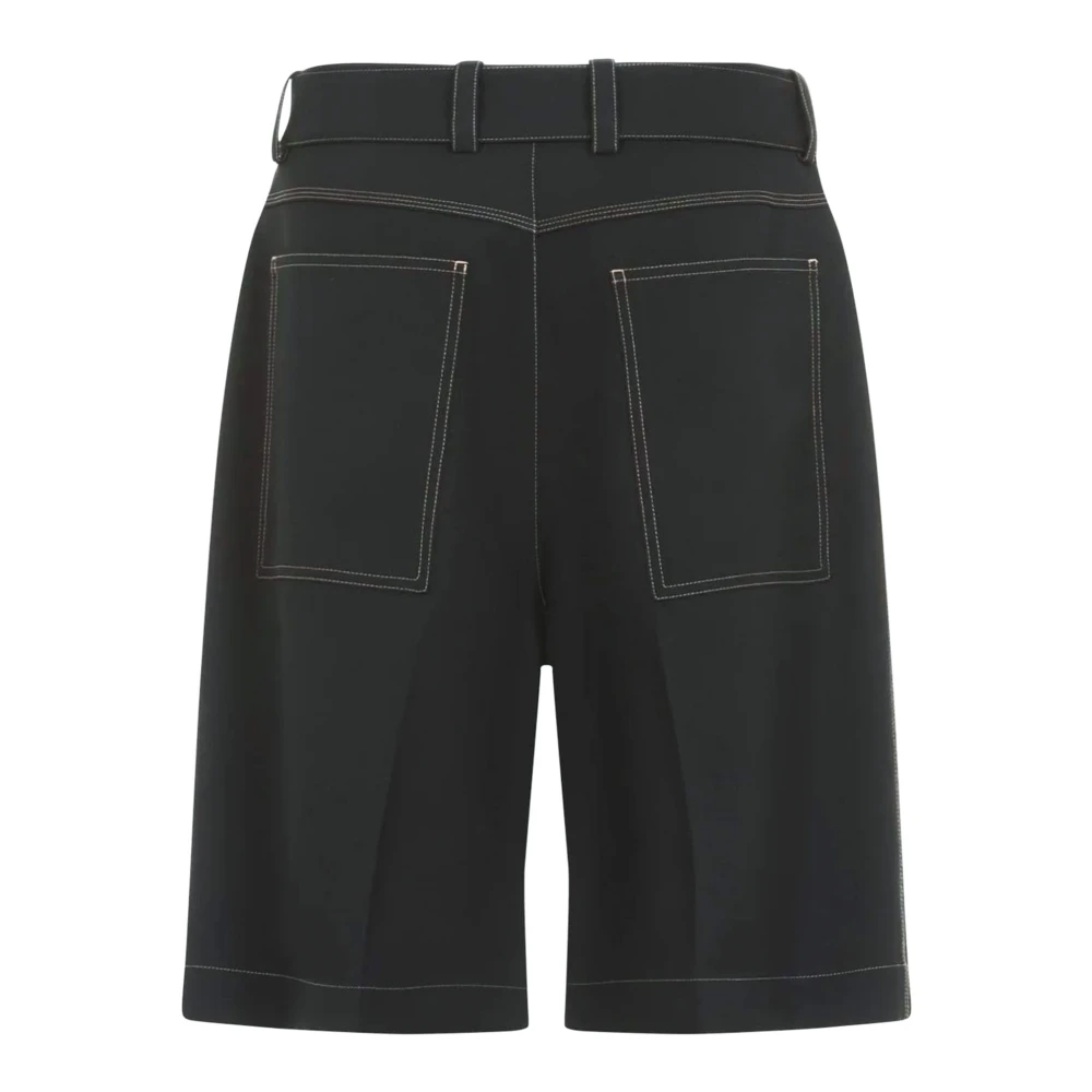 Jil Sander Blauwe Casual Shorts met Riem Blue Heren