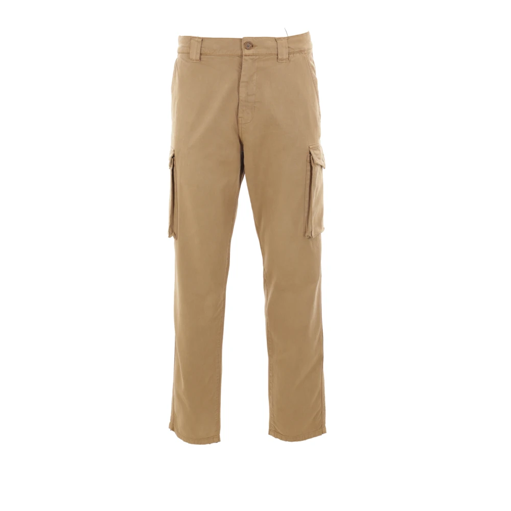 Aspesi Cargo Broek Wit Brown Heren