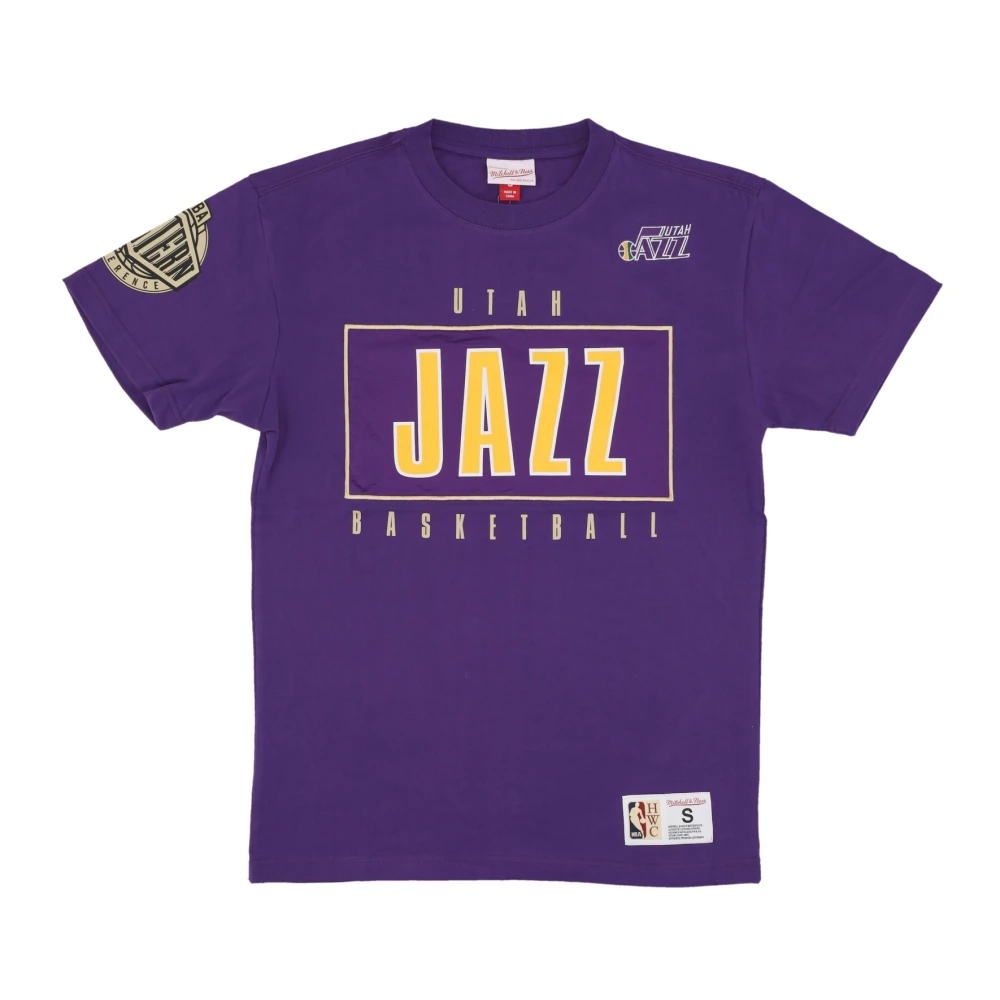 Mitchell & Ness NBA Team OG 2.0 Vintage Logo Tee Purple Heren