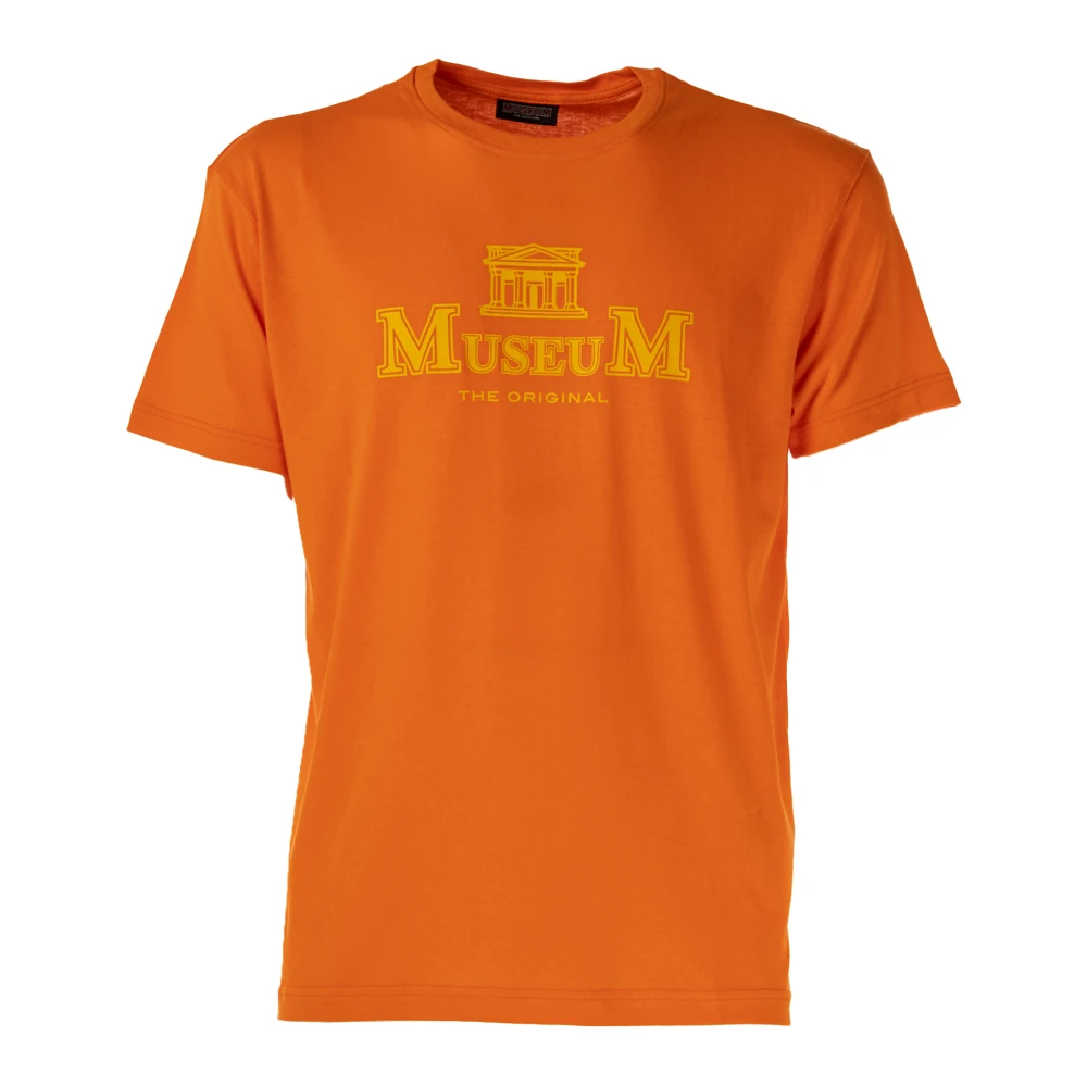 Museum Heren Erik Ronde Hals T-shirt Orange Heren