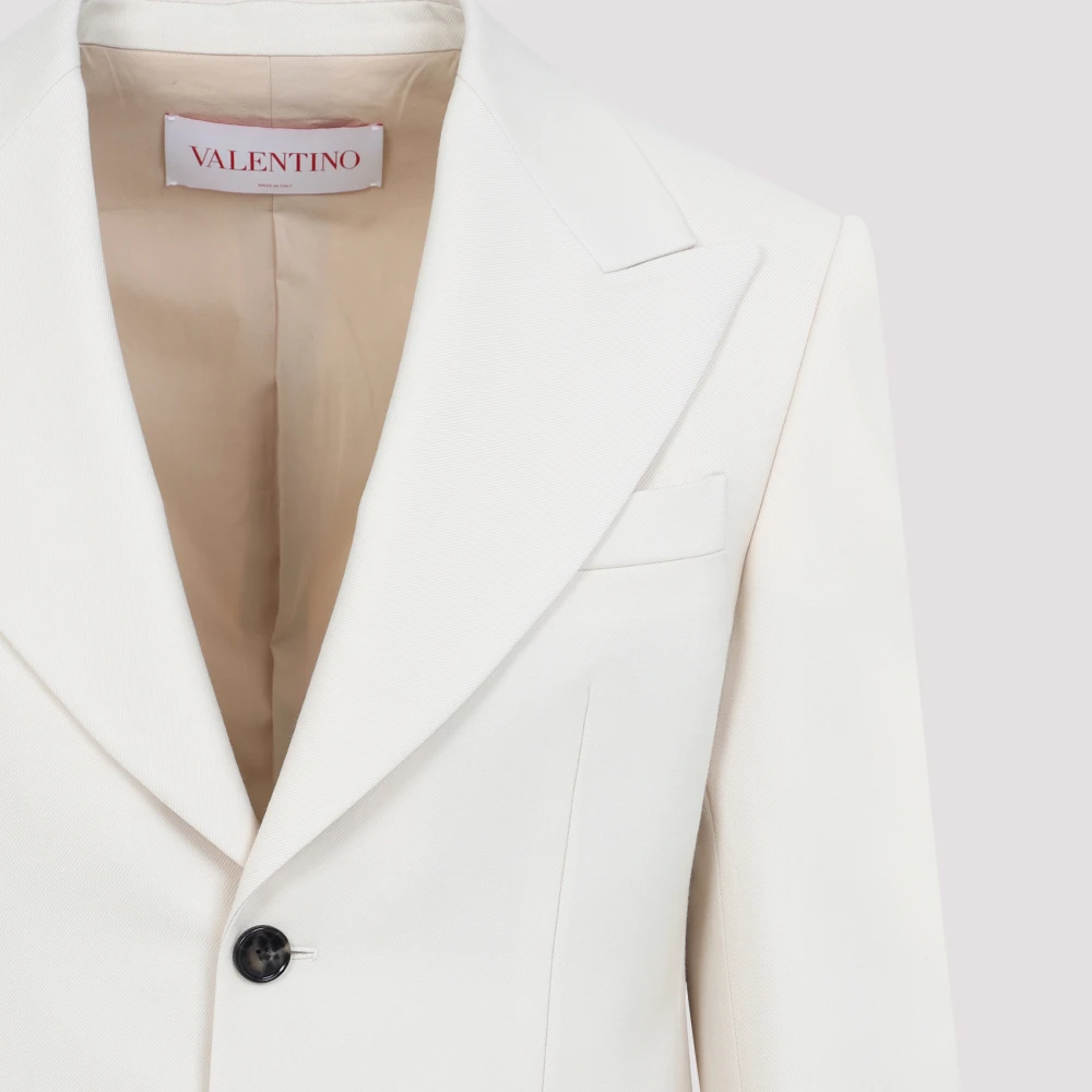 Valentino Stijlvolle jas voor mannen en vrouwen White Heren
