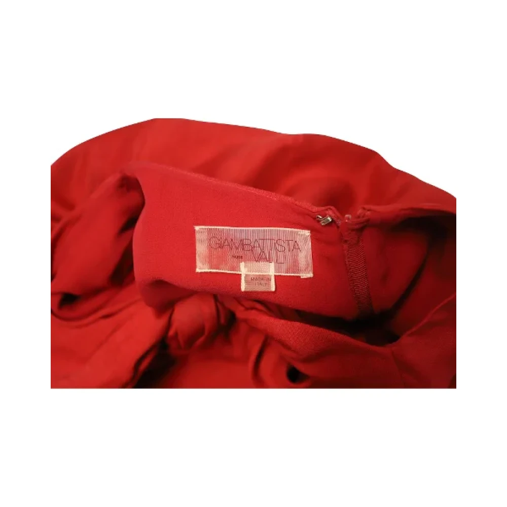 Giambattista Valli Pre-owned Silk dresses Red Dames