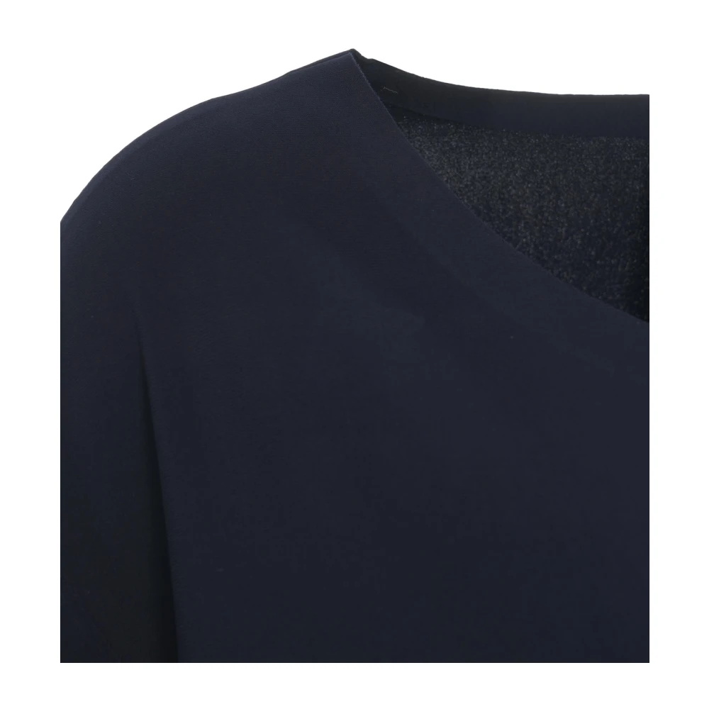 Norma Kamali Blauwe Boxy T-shirt voor vrouwen Blue Dames