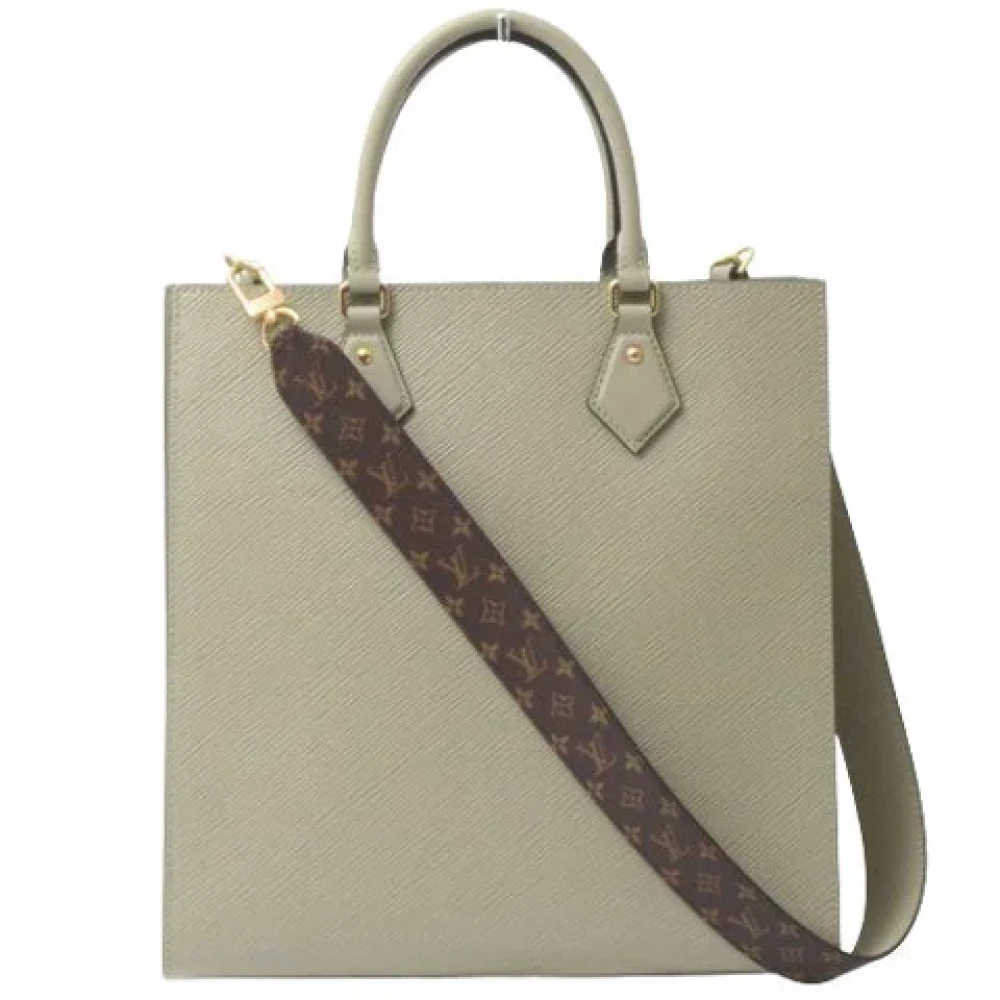 Louis Vuitton Vintage Pre-owned Leather totes Gray Dames