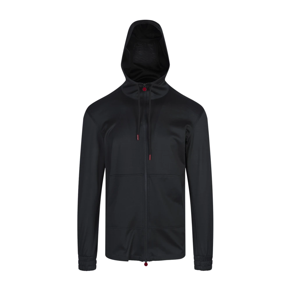 Kiton Blauw Katoenen Overhemd Blue Heren