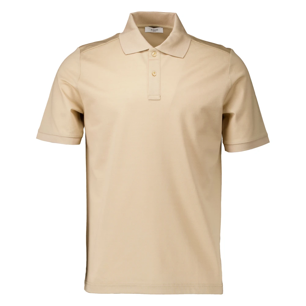 Eton Beige Polo Shirt Beige, Herr