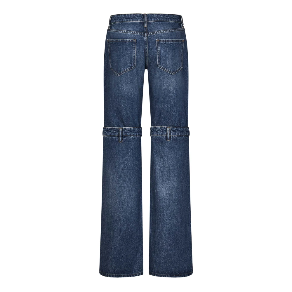 Coperni Blauwe Laagjes Open Knie Jeans Blue Dames