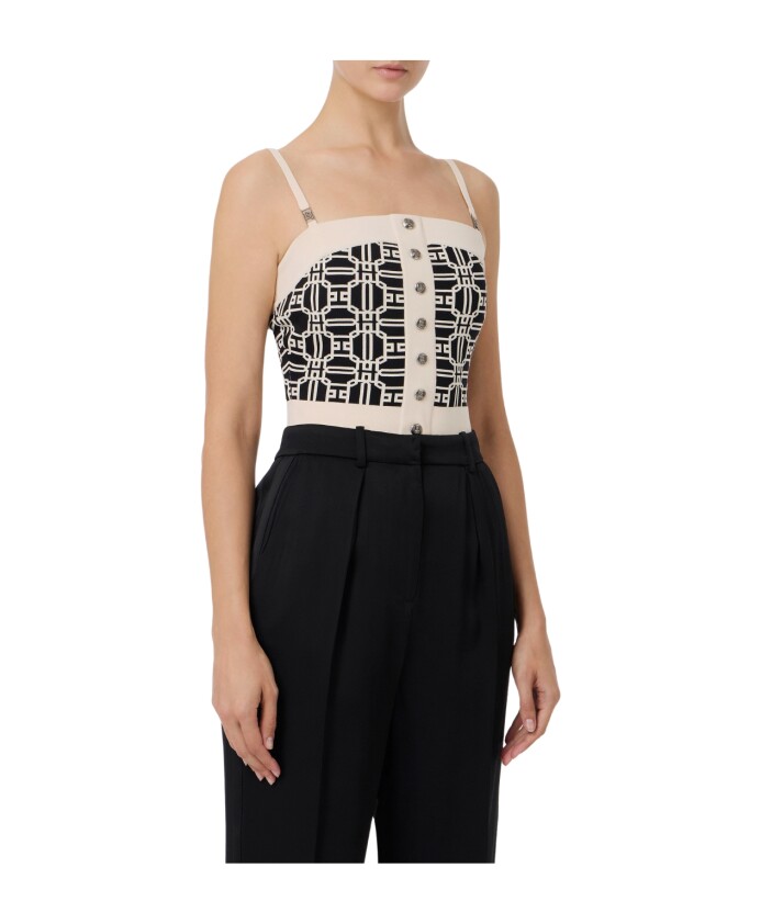 logo-jacquard-slim-fit-top
