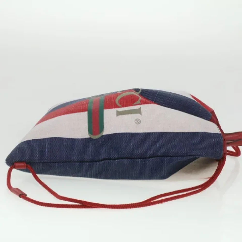 Gucci Vintage Pre-owned Canvas backpacks Red Dames