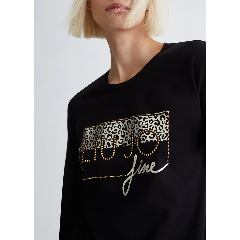 Liu Jo Stijlvolle T-shirt Black Dames