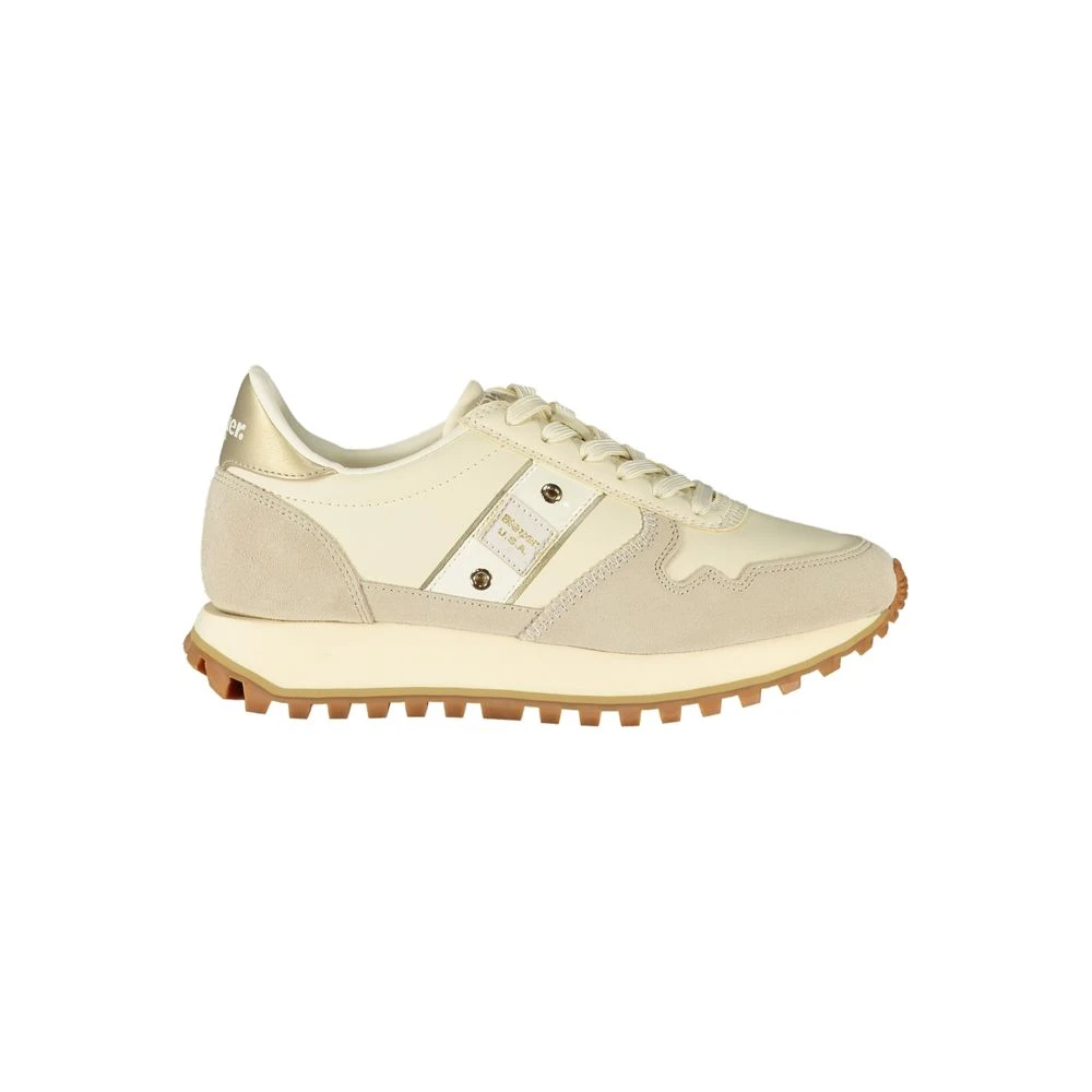 Blauer Women's Beige Sneakers, 5 Uk, Leather Sneaker