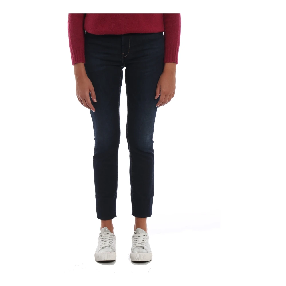 Max Mara Weekend Hoge Taille Skinny Jeans Blue Dames