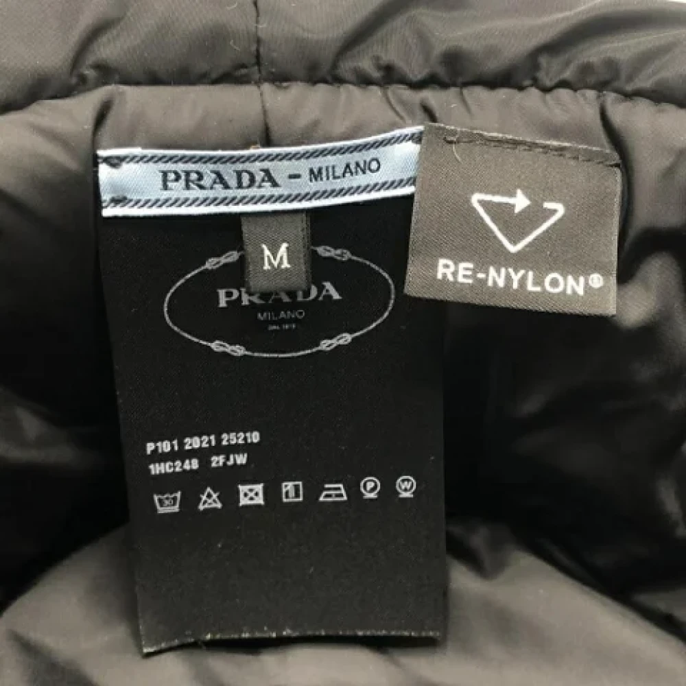 Prada Vintage Pre-owned Nylon hats Black Dames