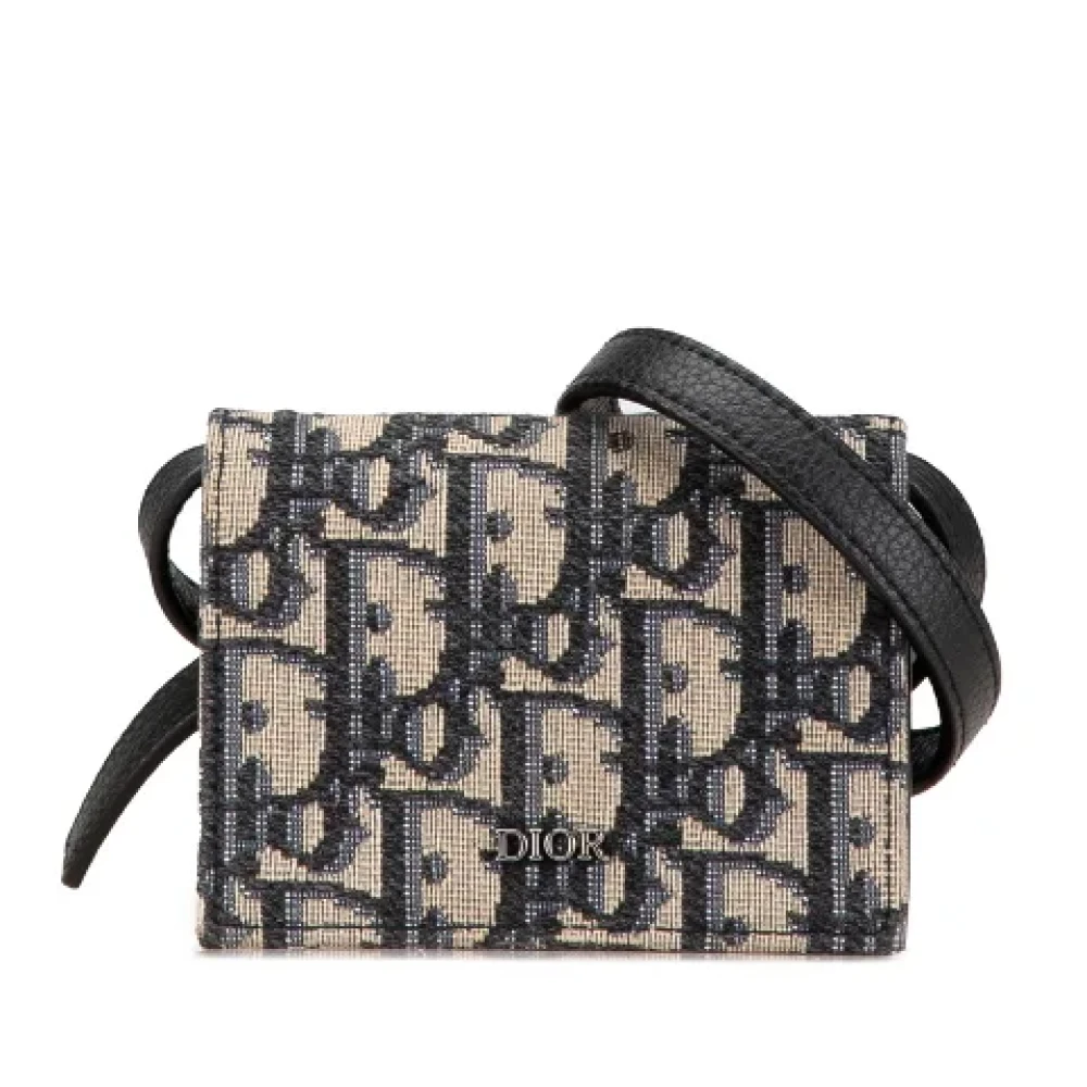 Dior Vintage Pre-owned Leather crossbody-bags Multicolor Dames