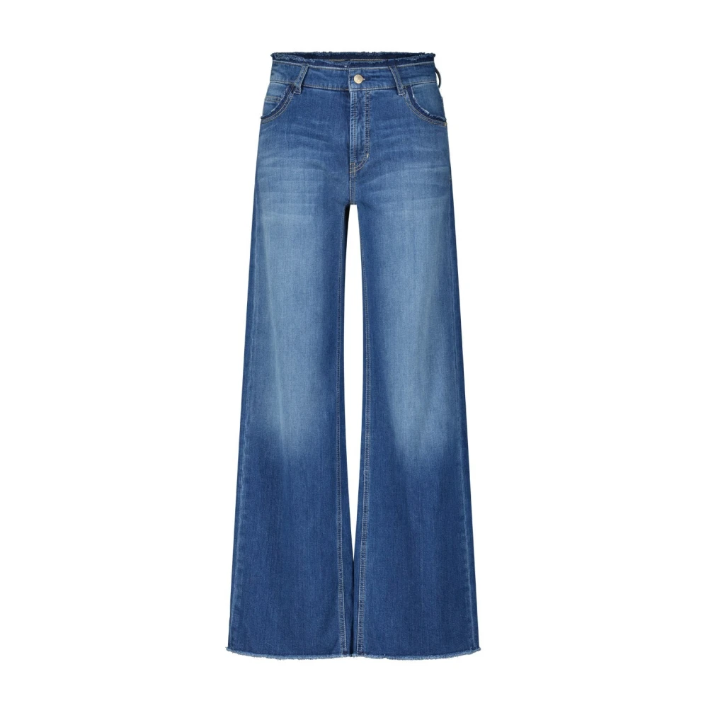 Cambio Klassiska Straight Leg Jeans Blue, Dam