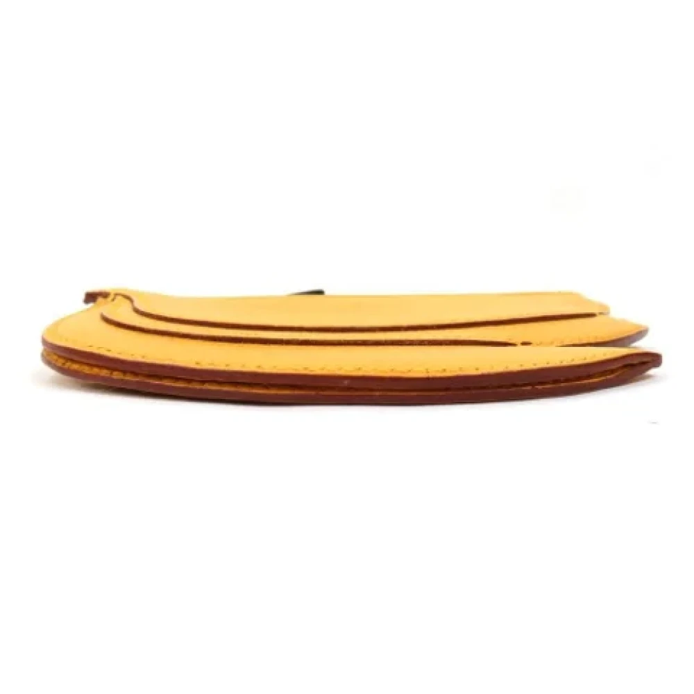 Hermès Vintage Pre-owned Fabric wallets Yellow Dames