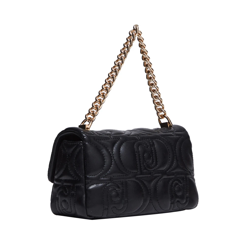 Liu Jo Zwarte Schoudertas Elegant Veelzijdig Black Dames