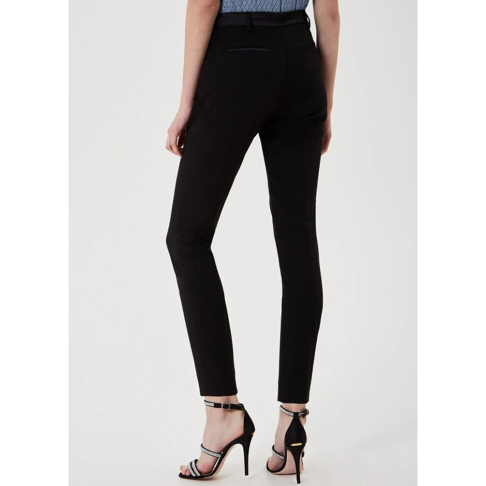 Liu Jo Slim-Fit Zwarte Broek Black Dames