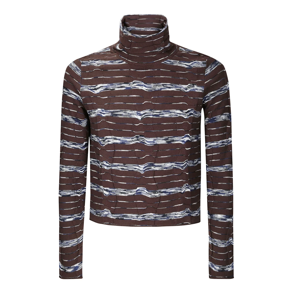 Brain Dead Space Dye Turtleneck Sweater Brown, Herr