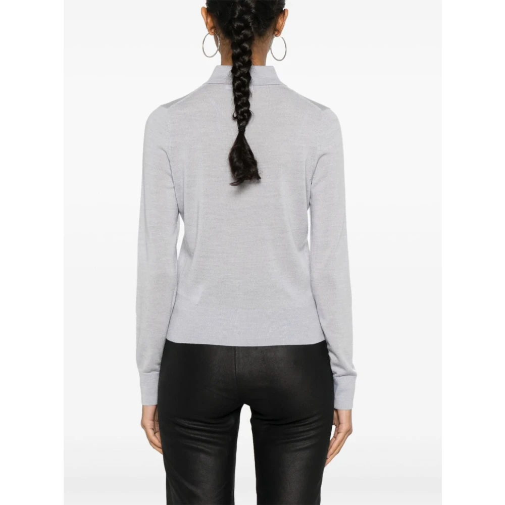 Calvin Klein Grijze Gebreide Kleding Aw24 Damesmode Gray Dames