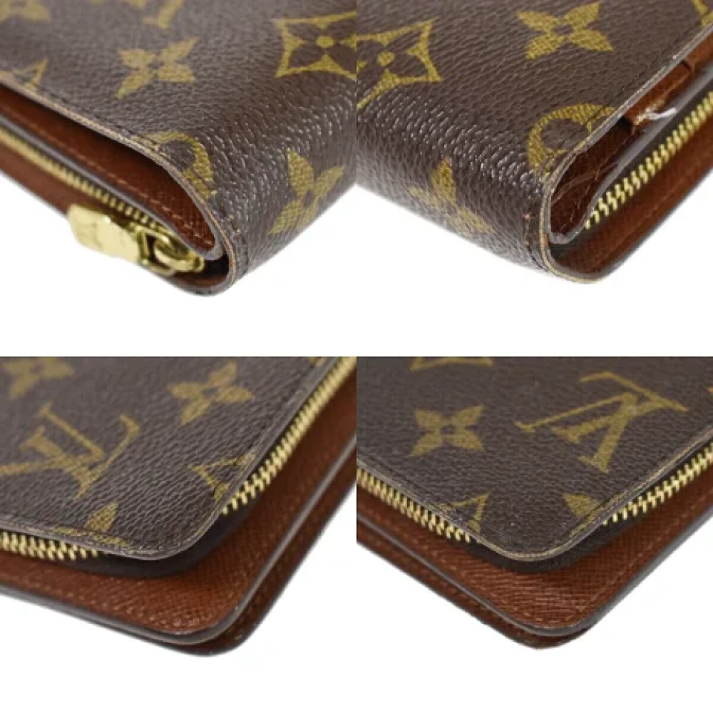 Louis Vuitton Vintage Pre-owned Cotton wallets Brown Dames