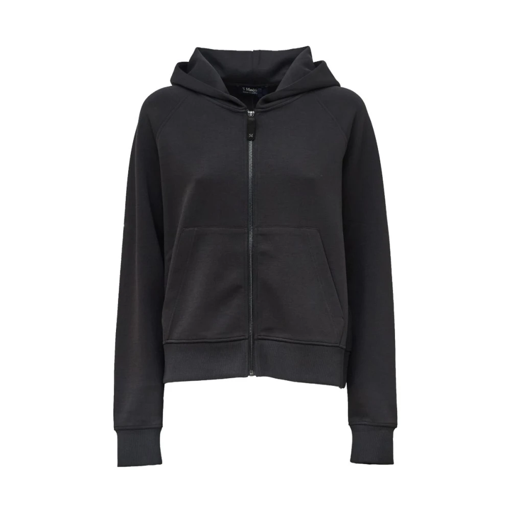 Max Mara Smmmarea Hooded Zip-Up Sweatshirt - Female - Zip-Throughs - Gray - Xs - Sweatshirts & Hoodies