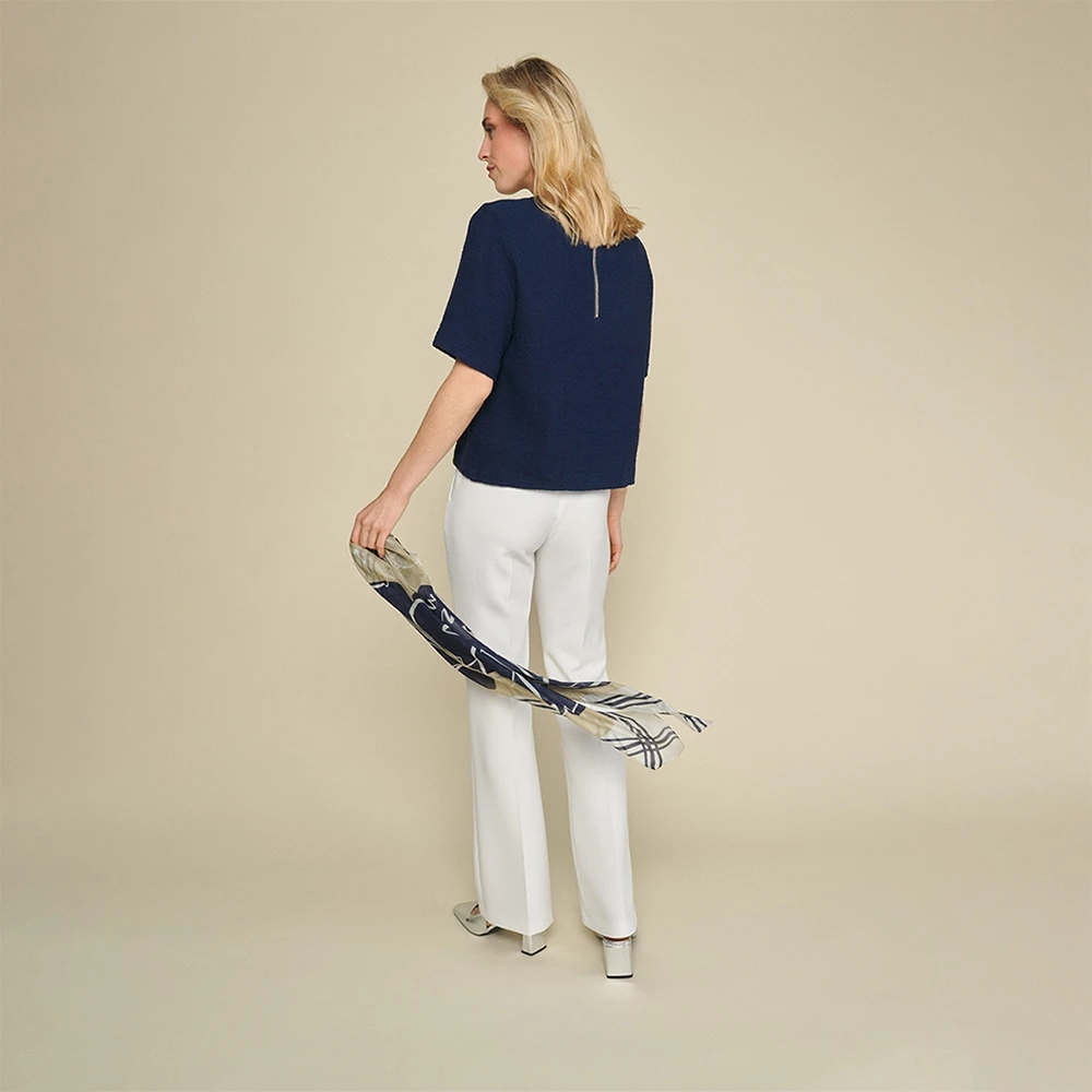 Marie Méro Witte Straight-Cut Broek White Dames