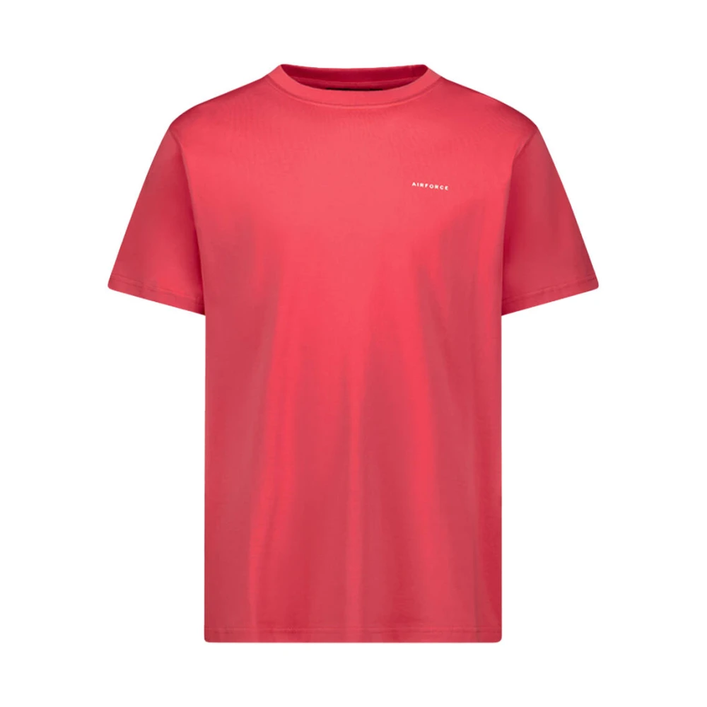 Airforce Korte Mouw Basic Tee Red Heren