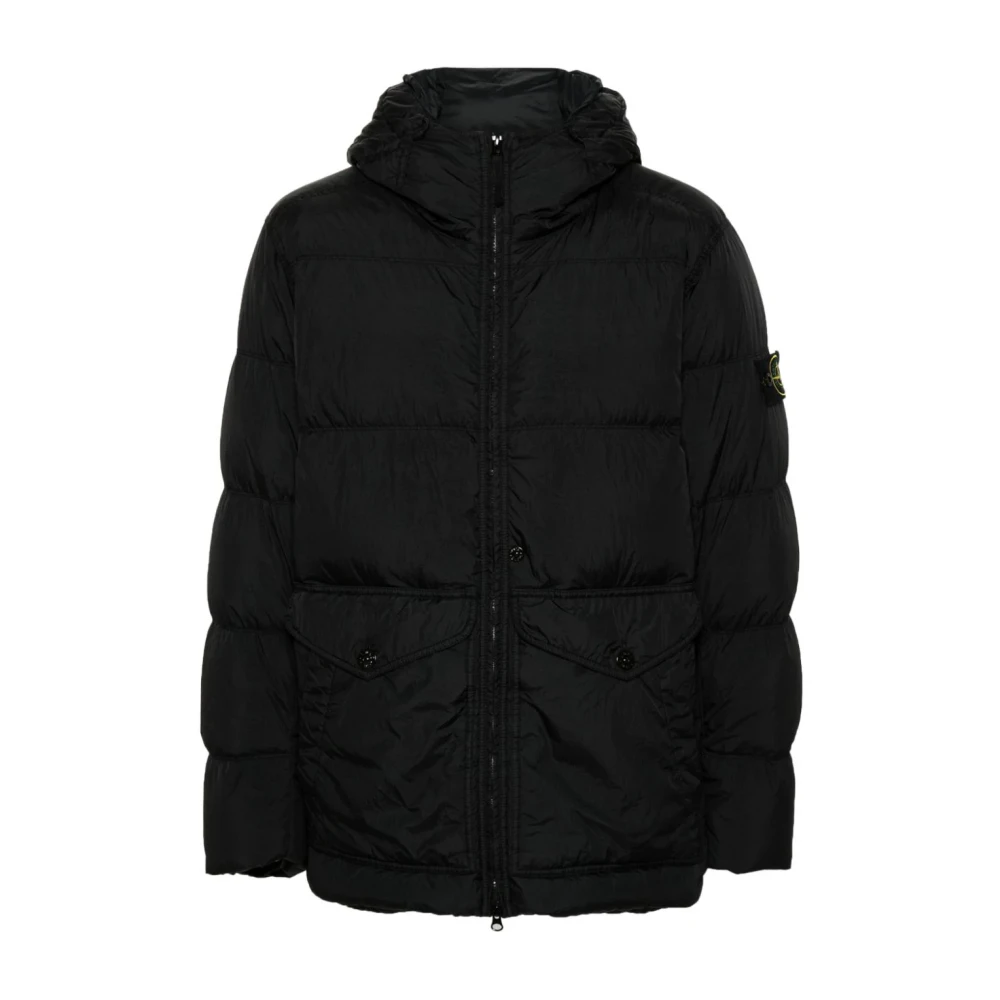 Stone Island Zwarte Casual Kledingcollectie Black Heren