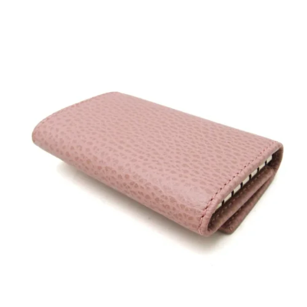 Gucci Vintage Pre-owned Leather key-holders Pink Dames