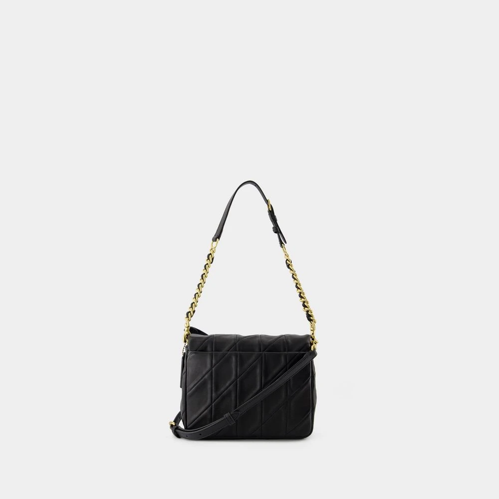 Coach Schoudertas van gewatteerd lamsvacht in zwart Black Dames
