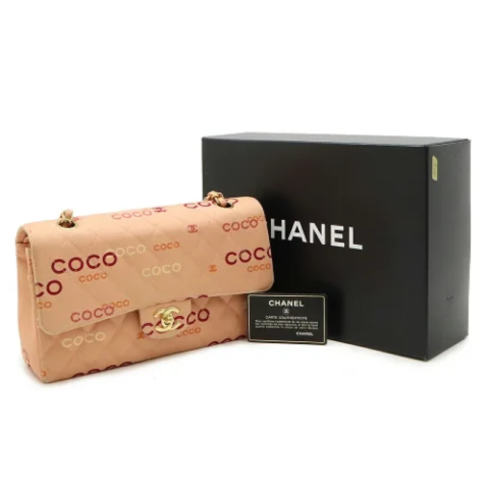 Chanel Vintage Pre-owned Canvas shoulder-bags Pink Dames