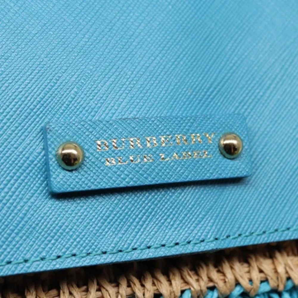 Burberry Vintage Pre-owned Leather shoulder-bags Blue Dames