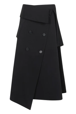 Deconstructed Trench Skirt