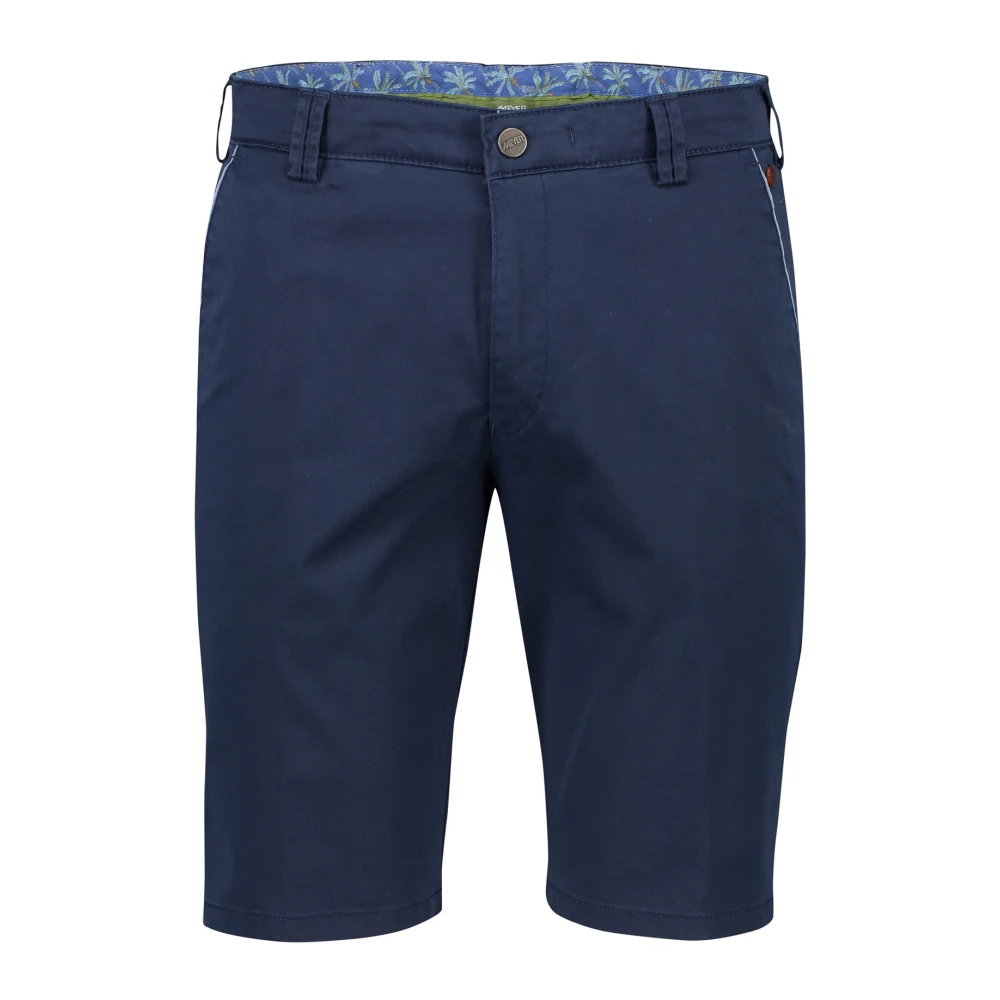 Meyer Donkerblauwe Shorts NorHeren Pasvorm Katoen Blue Heren