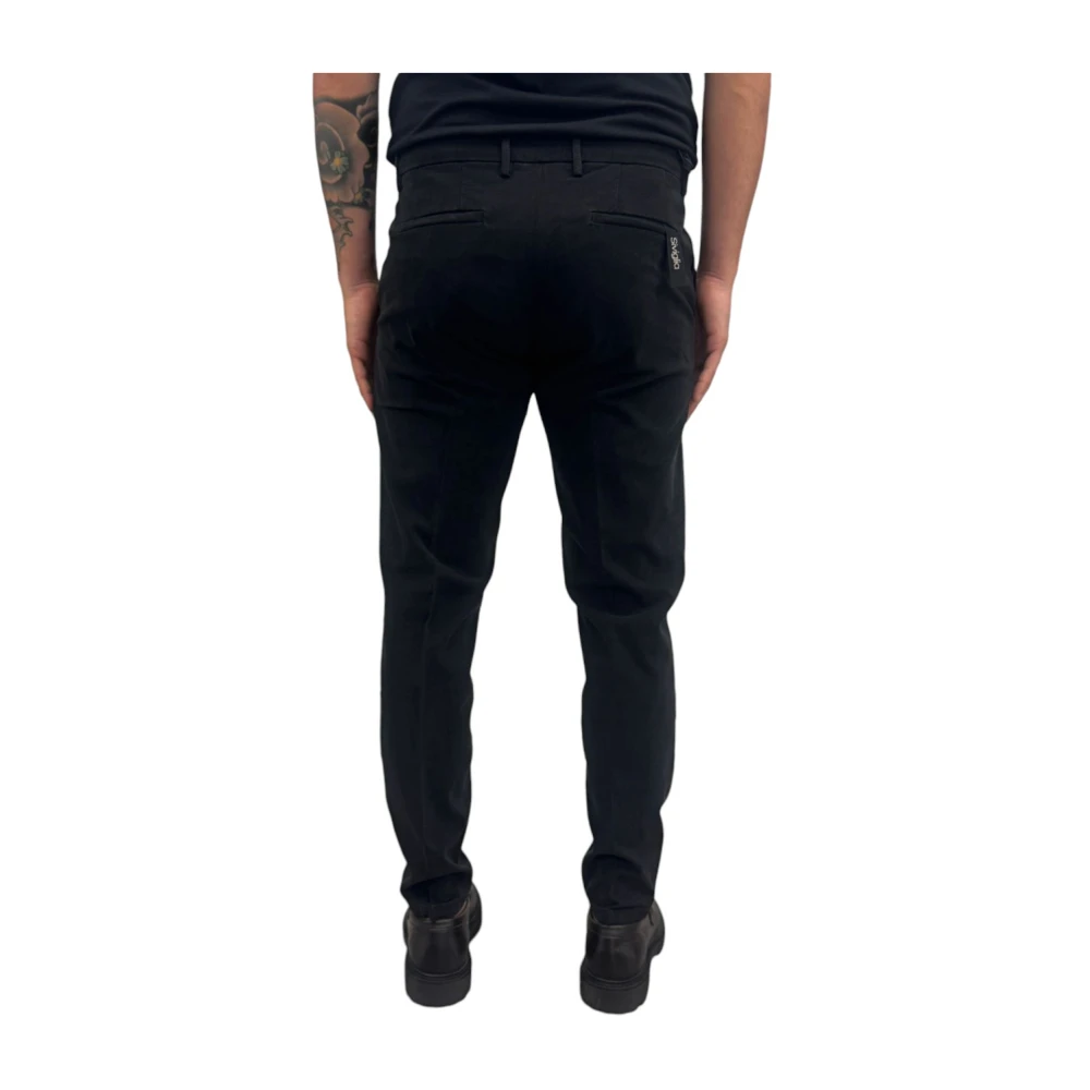 Siviglia Stijlvolle Herenbroek Black Heren