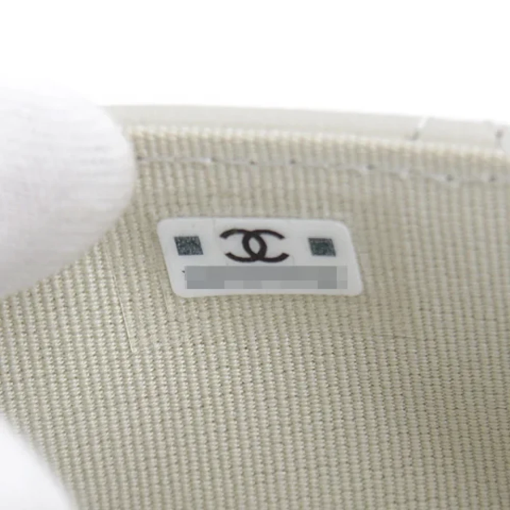 Chanel Vintage Pre-owned Leather wallets Gray Dames