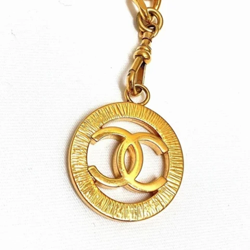 Chanel Vintage Pre-owned Metal belts Yellow Dames