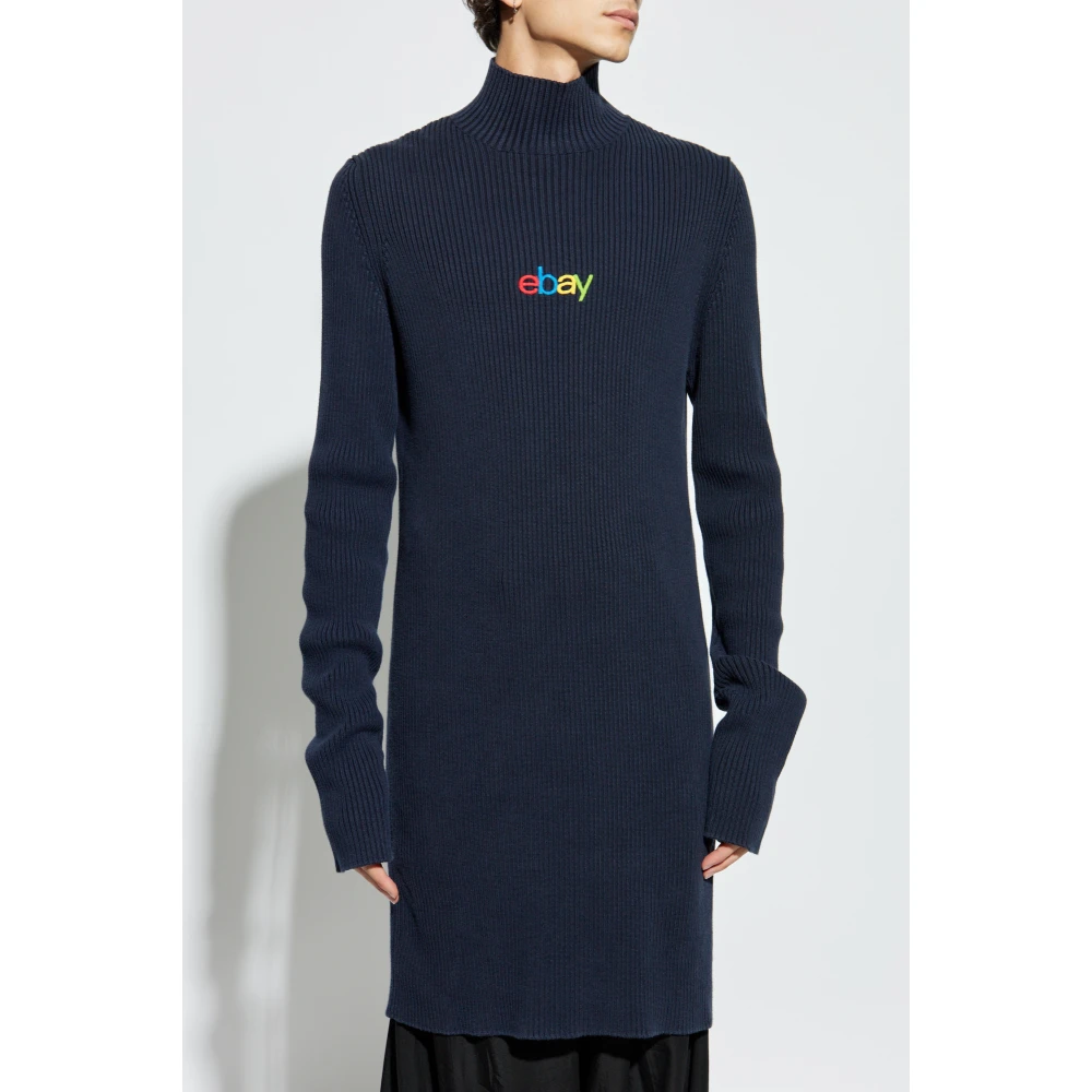 Balenciaga Lange coltrui Blue Heren
