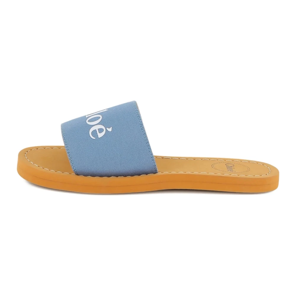 Chloé Girls Blue Logo Sandals - Kids Sandals - 27 Eu - Kids