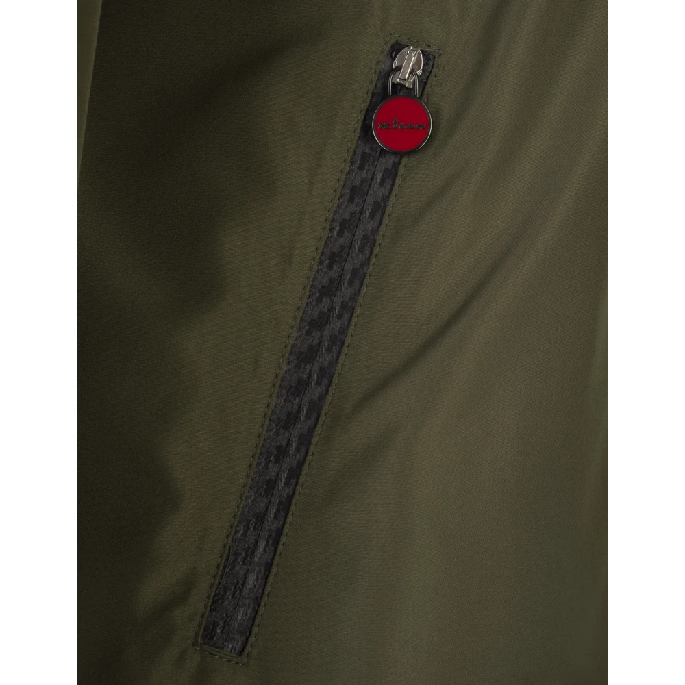 Kiton Groen Polyester Stijlvol Shirt Green Heren