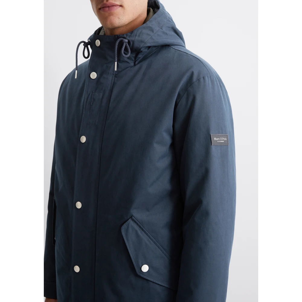 Marc O'Polo Gewatteerde parka regular Blue Heren