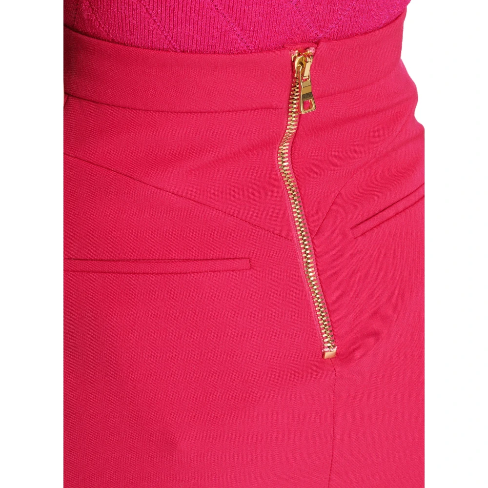 Balmain Poeder Grain Mini-rok Pink Dames