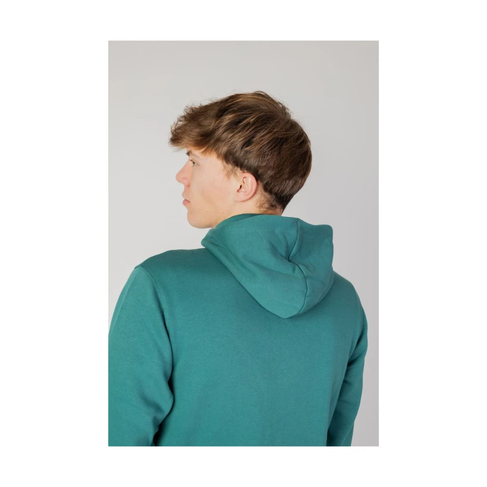 New Balance Groene Katoenen Hoodie Herfst Winter Collectie Green Heren